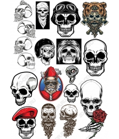 Set of clipart Skull