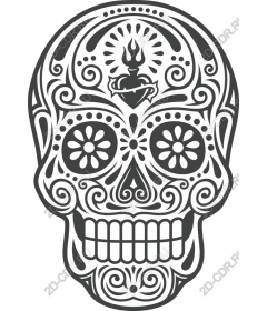  Декоративный череп - Dia de los Muertos