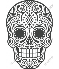 Refined sugar skull
