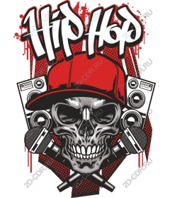  Hip hop skull
