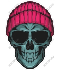  Bright skull with rose hat