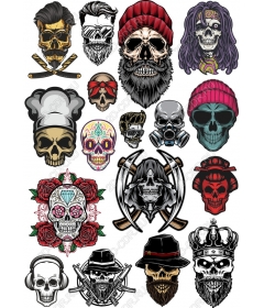Set "Skull and beard"