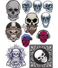 Set clipart "Skull" — Angie