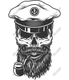  Captain Skull with a Pipe
