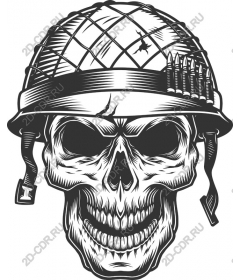  Военный шлем-череп