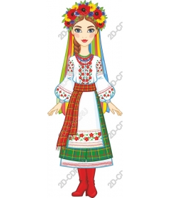  Traditional folk art Woman