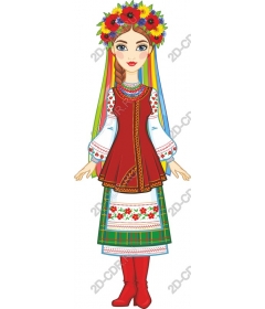 Traditional folk woman
