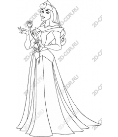 Charming Princess with a rose