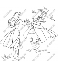 Quirky characters in a charming scene