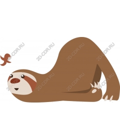  Adorable sloth and bird
