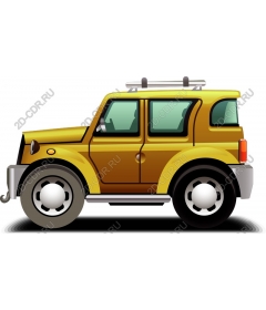  Classic yellow car