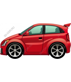  Динамичный красный спортивный автомобиль
