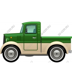 Vintage green truck