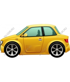  Bright yellow car