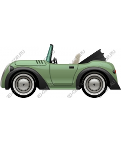  Classic green convertible