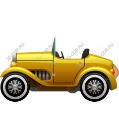 Vintage yellow car