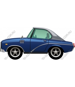  Classic blue car