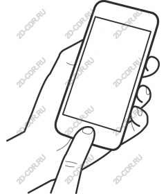  Hand holding smartphone Minimalist