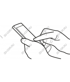 The interaction with the smartphone