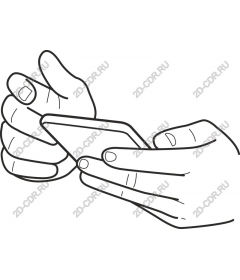 Hands holding smartphone