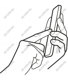  Hand holding smartphone