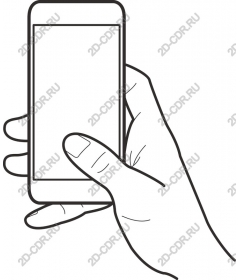  Hand holding smartphone