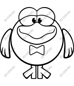 Bizarre cartoon bird