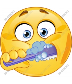 Funny smiley toothbrush