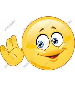  Happy waving Emoji