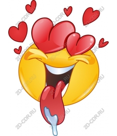  Emoji with heart-shaped eyes