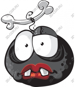  Cartoon character with bone