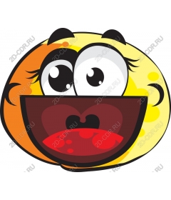 Funny cartoon face