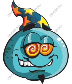 Whimsical blue creature