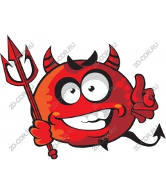  Character Bold Red Devil