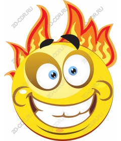  Fiery smiley