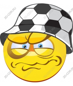  Frustrated football smiley