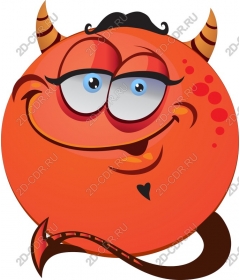 Funny cartoon demon