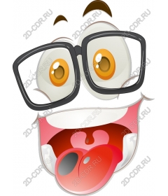  Freaky smiley face with glasses