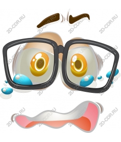  Character Surprised Glasses