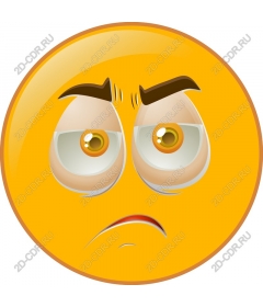  Emoji with a disturbed face