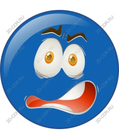  Surprised blue face