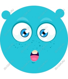  Surprised Blue Character