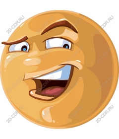 Funny cartoon face