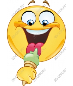  Happy smiley face ice cream