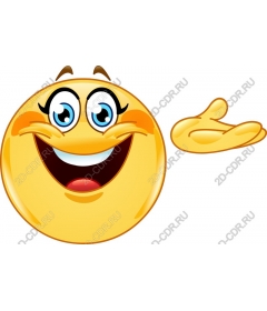 Cheerful smiley-emoticon