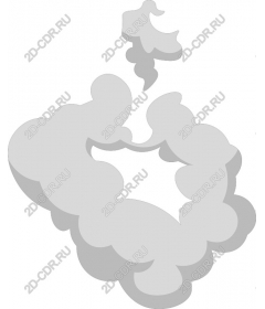  Fluffy gray smoke
