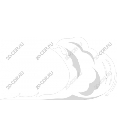  A stylized cloud