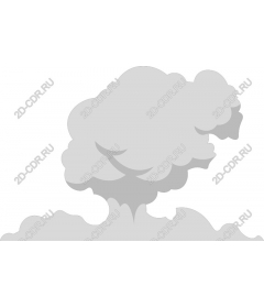  Stylized smoke cloud