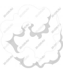  Elegant swirling cloud