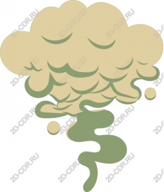  Stylized smoke cloud